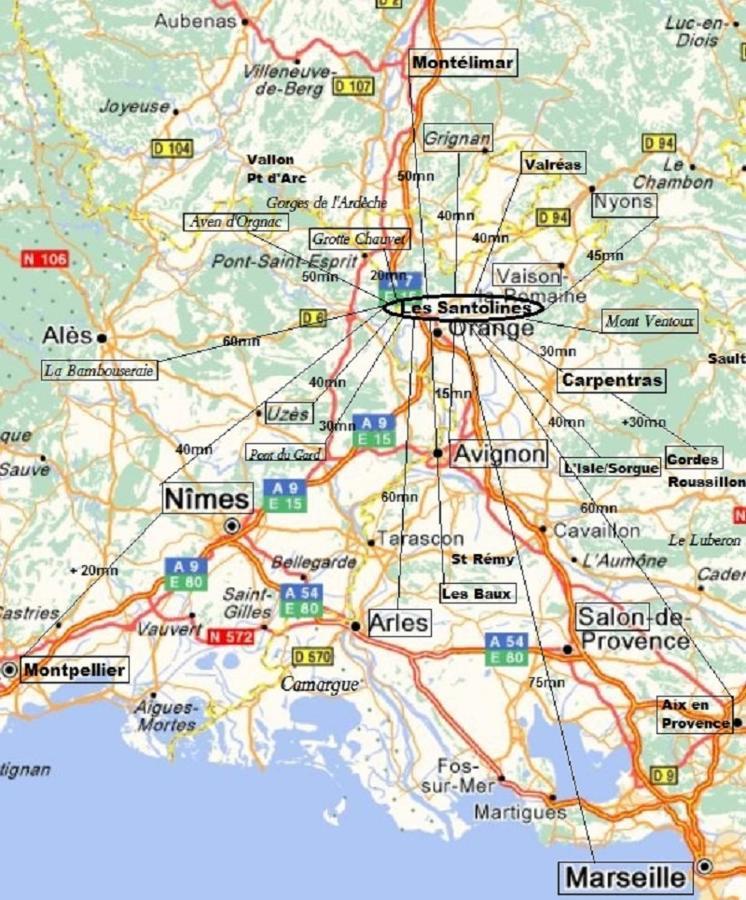 Bed and Breakfast Santolines En Provence Piolenc Екстер'єр фото